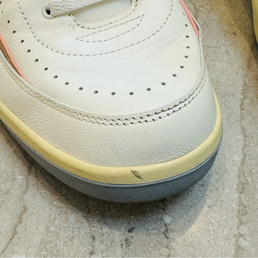 Nike Women's Air Jordan White and Tan Sneakers - Picture 9 of 13